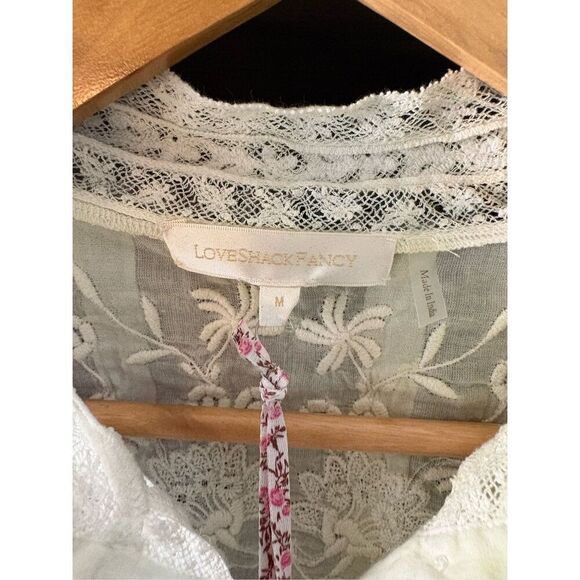 NWT LoveShackFancy Ronda Top In Lily Pond Hand Dye Size Medium $225 MSRP - Picture 5 of 8